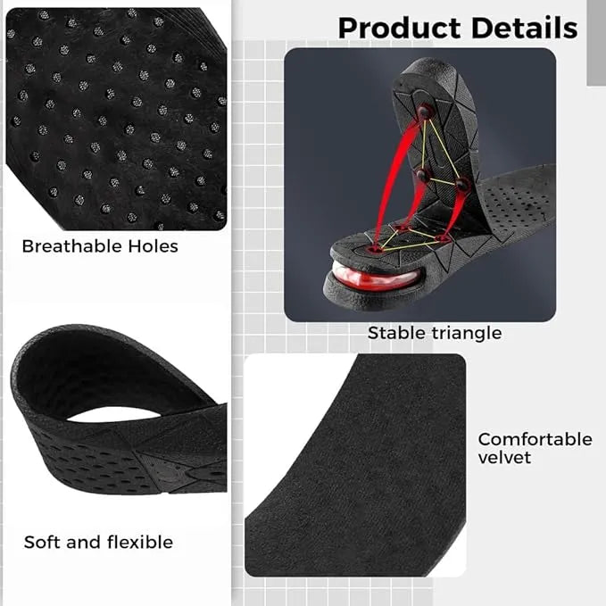 Whimfluence™ Adjustable Height Increase Insoles – Soft & Invisible